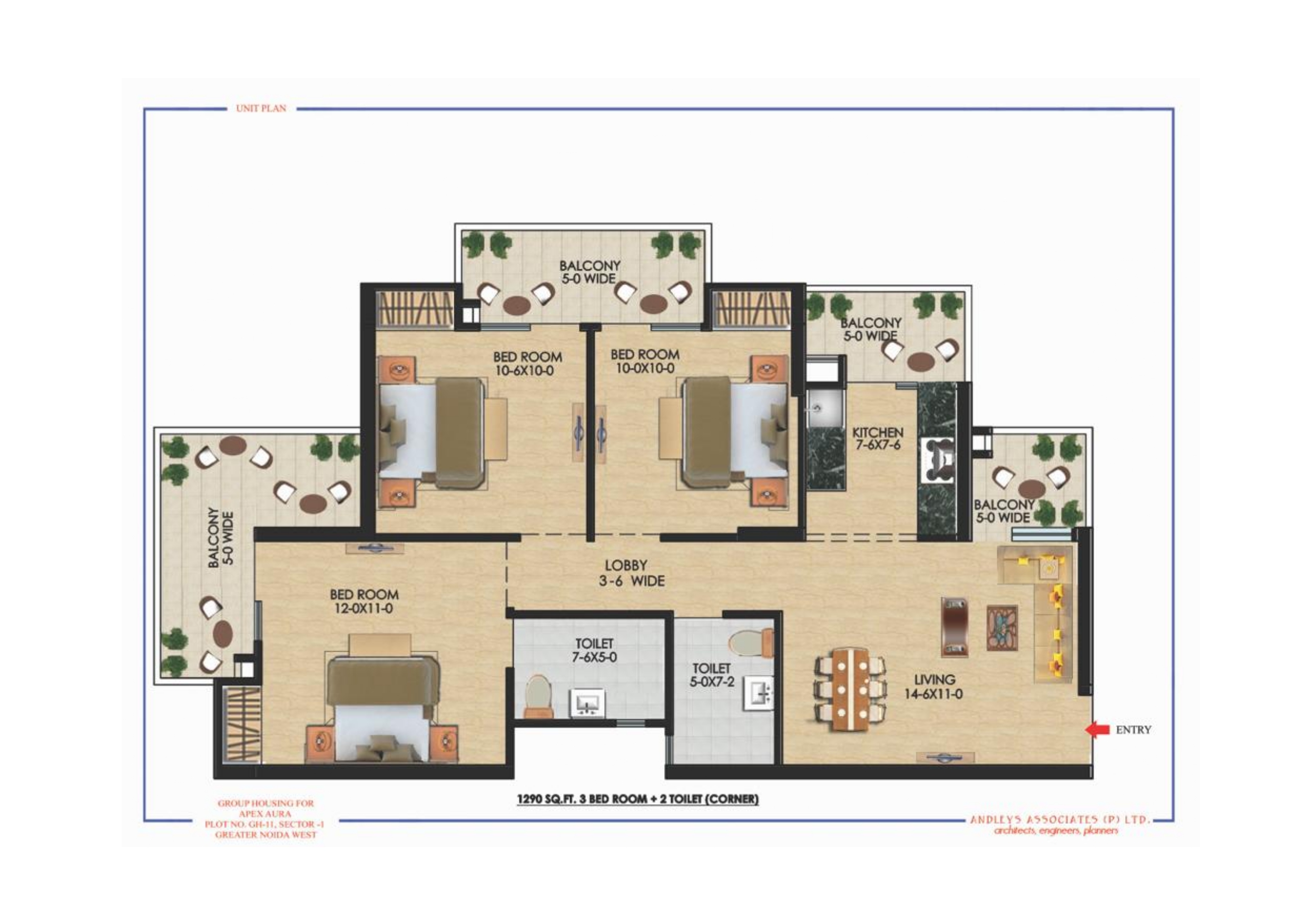 3 BHK Ready to move in